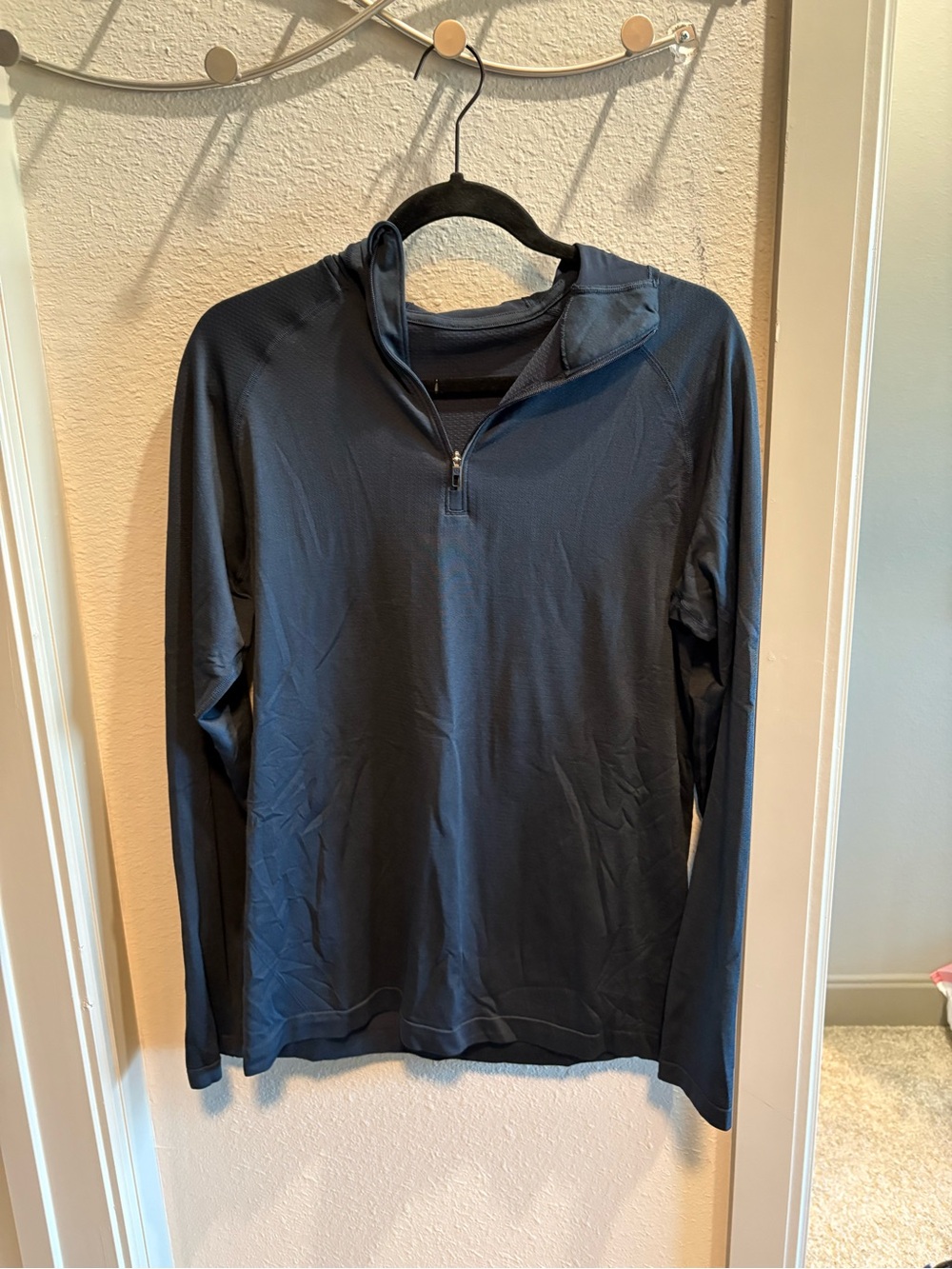 lululemon athletica Men's Long-Sleeve Half-Zip Pullover - Navy Blue